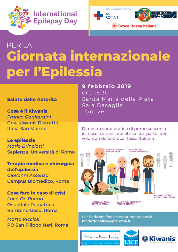 CRI Roma-Giornata Internazionale per epilessia - ASL - Roma - Locandina
