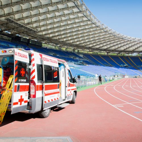 Stadio Olimpico AS Roma. Assistenza Eventi. Assistenza SanitariaCroce Rossa Italiana - Comitato Area Metropolitana Di Roma Capitale.